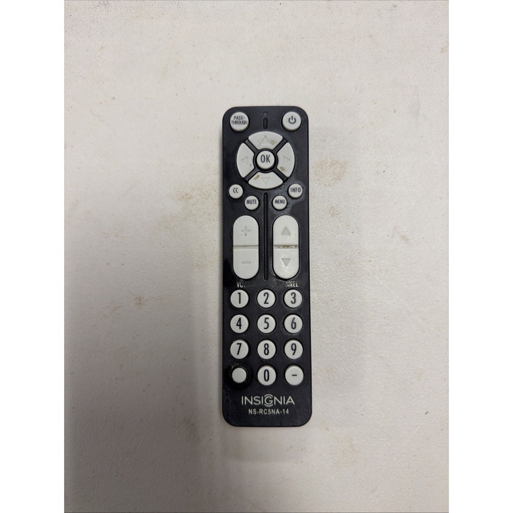 Insignia NS-RC5NA-14 Remote Control For Digital Analog TV Converter Box NS-DXA2